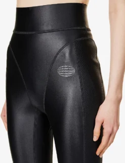 ALEXANDER WANG Panelled Slim-fit Stretch-woven Leggings -Reiss Shop R04090356 BLACK ALT04