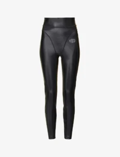ALEXANDER WANG Panelled Slim-fit Stretch-woven Leggings
