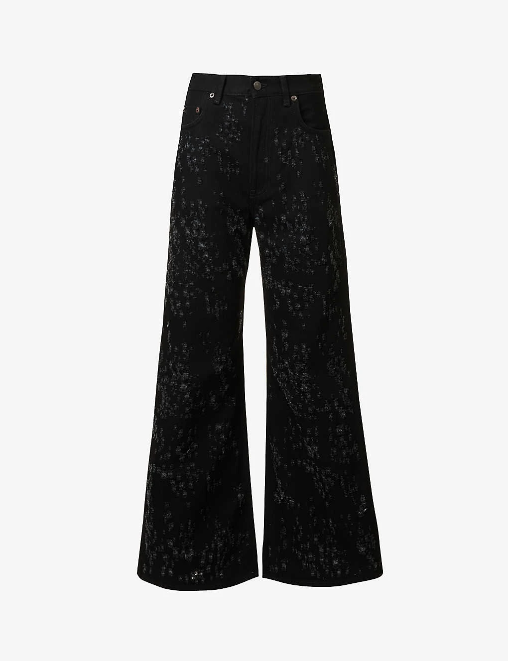 Acne Studios 2022 Distressed Wide-leg High-rise Cotton-twill Jeans 1 Acne Studios 2022 Distressed Wide-leg High-rise Cotton-twill Jeans