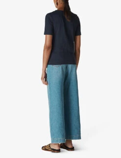 Whistles Rosa Relaxed Cotton T-shirt 6 Whistles Rosa Relaxed Cotton T-shirt -Reiss Shop R04091398 NAVY ALT02