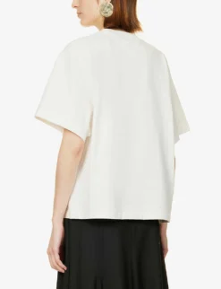 Jil Sander Logo-print Relaxed-fit Cotton T-shirt 8 Jil Sander Logo-print Relaxed-fit Cotton T-shirt -Reiss Shop R04092784 NATURAL ALT03