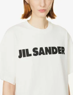 Jil Sander Logo-print Relaxed-fit Cotton T-shirt 9 Jil Sander Logo-print Relaxed-fit Cotton T-shirt -Reiss Shop R04092784 NATURAL ALT04