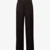 Jil Sander Elasticated-waist Pressed-crease Mid-rise Wide-leg Woven Trousers