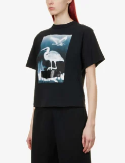 Censored Graphic-print Cotton T-shirt -Reiss Shop R04093527 BLACKWHITE ALT02