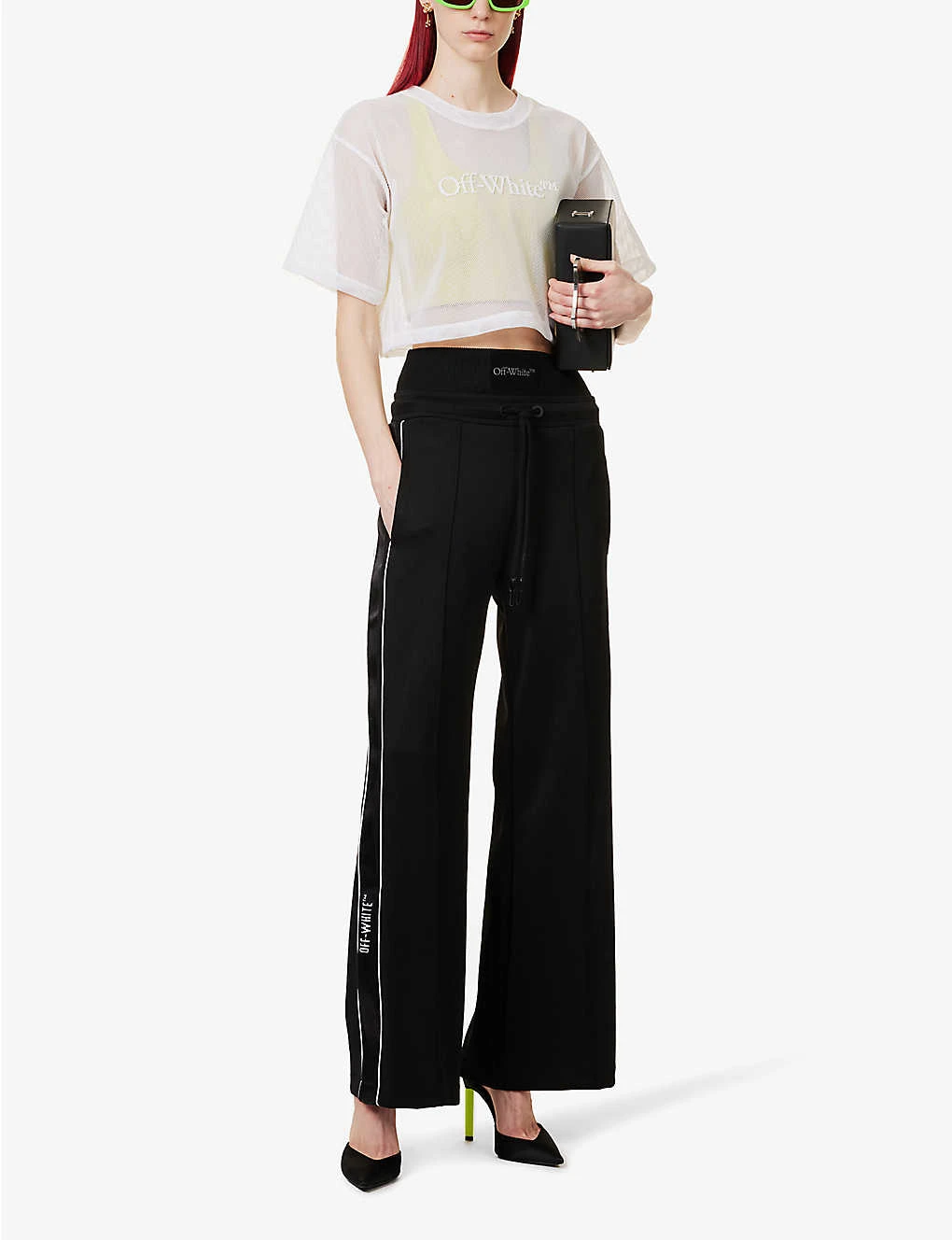 Logo-print Wide-leg High-rise Jersey Jogging Bottoms 2 Logo-print Wide-leg High-rise Jersey Jogging Bottoms - Image 2