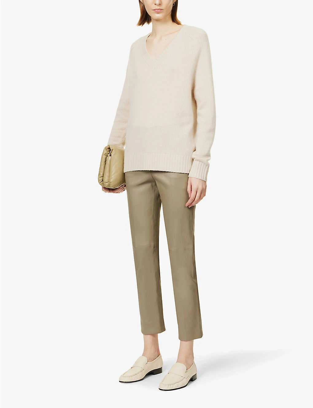 Joseph Coleman Straight-leg Stretch-leather Trousers 2 Joseph Coleman Straight-leg Stretch-leather Trousers - Image 2