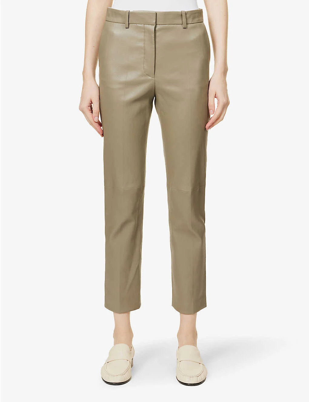 Joseph Coleman Straight-leg Stretch-leather Trousers 3 Joseph Coleman Straight-leg Stretch-leather Trousers - Image 3