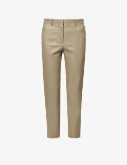Joseph Coleman Straight-leg Stretch-leather Trousers
