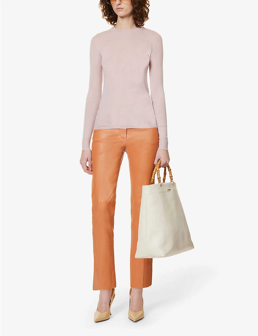 Joseph Coleman Wide-leg High-rise Leather Trousers 2 Joseph Coleman Wide-leg High-rise Leather Trousers - Image 2