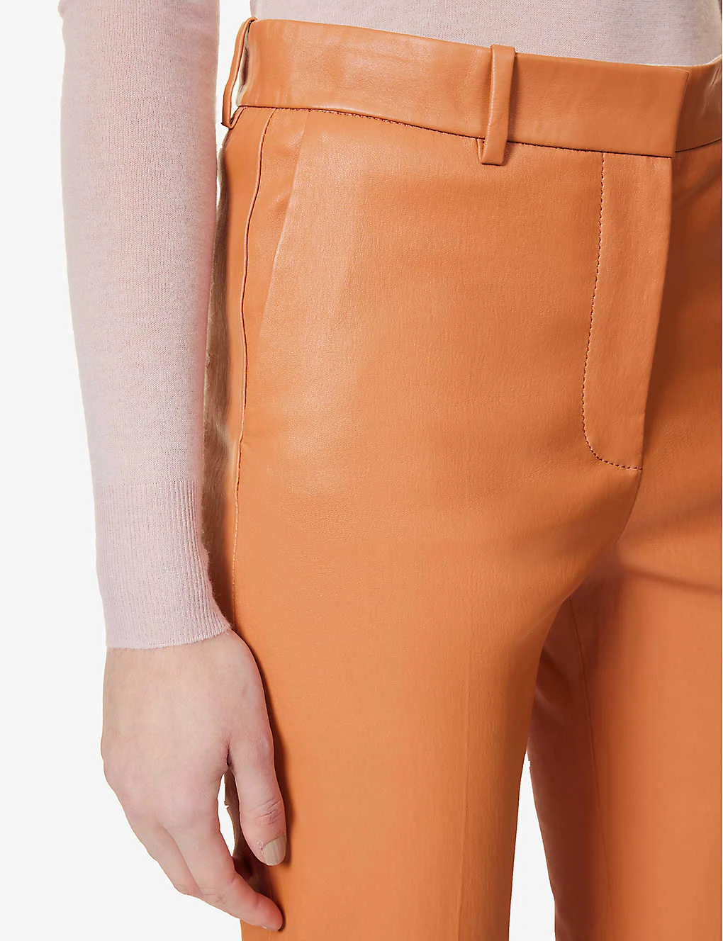 Joseph Coleman Wide-leg High-rise Leather Trousers 5 Joseph Coleman Wide-leg High-rise Leather Trousers - Image 5