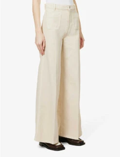 Joseph Brompton Wide-leg Mid-rise Denim Trousers -Reiss Shop R04095454 MAPLEWOOD ALT02