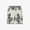 Joseph Floral-pattern Split-hem Knitted Shorts