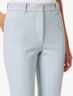 Joseph Coleman Straight-leg Mid-rise Stretch-cotton Trousers -Reiss Shop R04095463 DUSTYBLUE ALT04