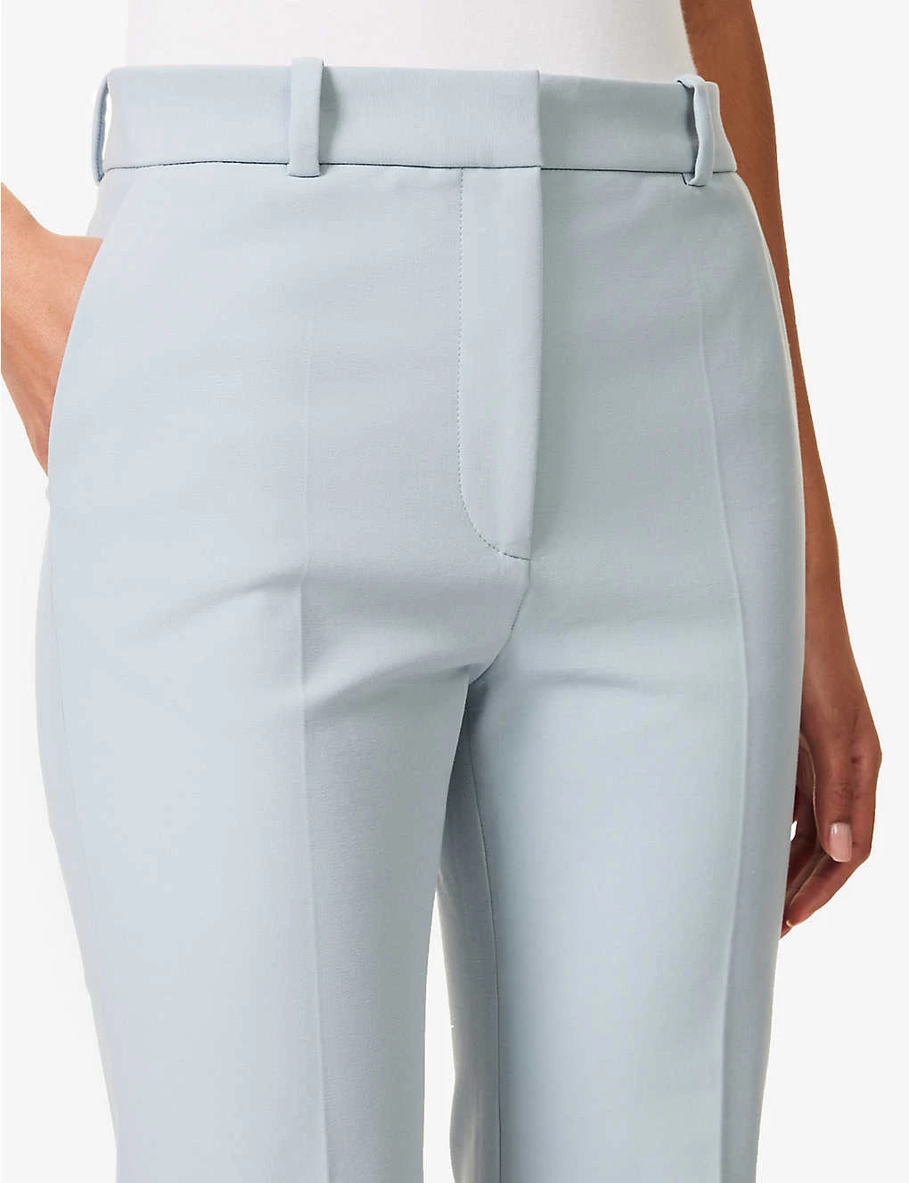 Joseph Tafira Pleated Wide-leg Mid-rise Stretch-cotton Trousers 5 Joseph Tafira Pleated Wide-leg Mid-rise Stretch-cotton Trousers - Image 5