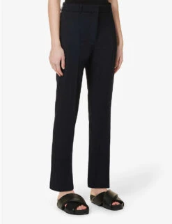 Joseph Coleman Straight-leg Cropped Stretch-wool Trousers -Reiss Shop R04095474 NAVY ALT02