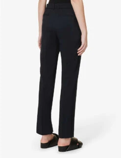 Joseph Coleman Straight-leg Cropped Stretch-wool Trousers -Reiss Shop R04095474 NAVY ALT03