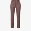 Joseph Coleman Straight-leg Mid-rise Cotton-blend Trousers