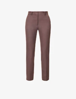 Joseph Coleman Straight-leg Mid-rise Cotton-blend Trousers