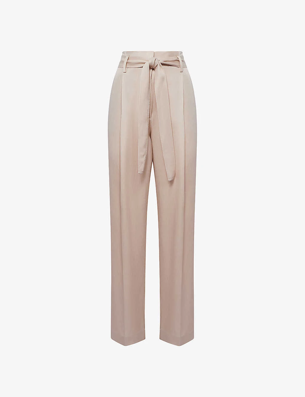 Reiss Mylie Belted Tapered-leg Woven Trousers 1 Reiss Mylie Belted Tapered-leg Woven Trousers