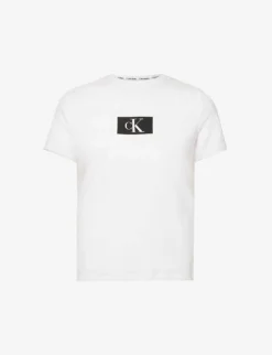 Calvin Klein 1996 Lounge Logo-print Recycled Cotton-blend Top