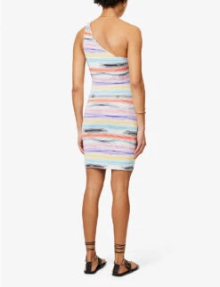 Missoni Spacedyed One-shoulder Stretch-woven Cover-up -Reiss Shop R04100182 BT004KMULTISPACEDYED ALT03