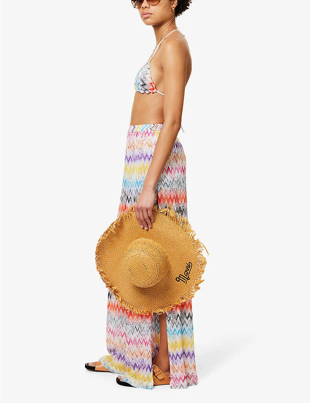 Missoni Zigzag-pattern Wide-leg Mid-rise Knitted Trousers 2 Missoni Zigzag-pattern Wide-leg Mid-rise Knitted Trousers - Image 2