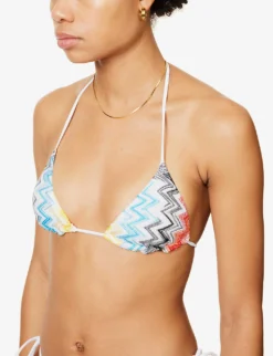Missoni Spacedyed Chevron-knit Bikini -Reiss Shop R04100186 KRG009ORESORTMULTICOL ALT04