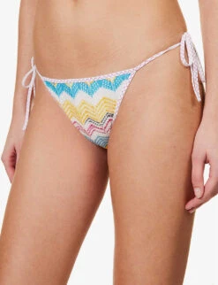Missoni Abstract-patterned Triangle Knitted Bikini -Reiss Shop R04100193 BT004RMULTICHEVRON ALT04