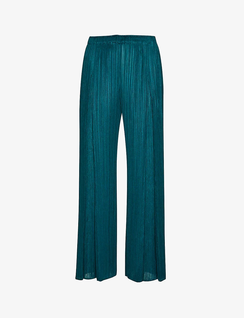 April Pleated Wide-leg Mid-rise Knitted Trousers 1 April Pleated Wide-leg Mid-rise Knitted Trousers