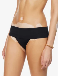 Melissa Odabash Brussels Elasticated-waist High-rise Bikini Bottoms -Reiss Shop R04100766 BLACK ALT02