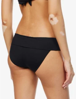 Melissa Odabash Brussels Elasticated-waist High-rise Bikini Bottoms -Reiss Shop R04100766 BLACK ALT03
