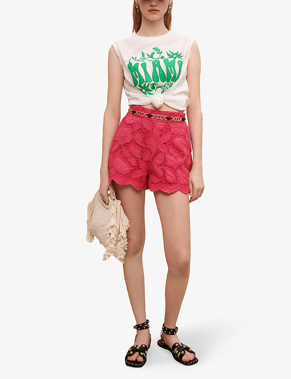 Maje Annick Paisley-embroidered Cotton Shorts 2 Maje Annick Paisley-embroidered Cotton Shorts - Image 2