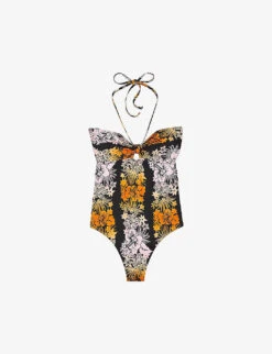 Sandro Pacifique Floral-print Swimsuit