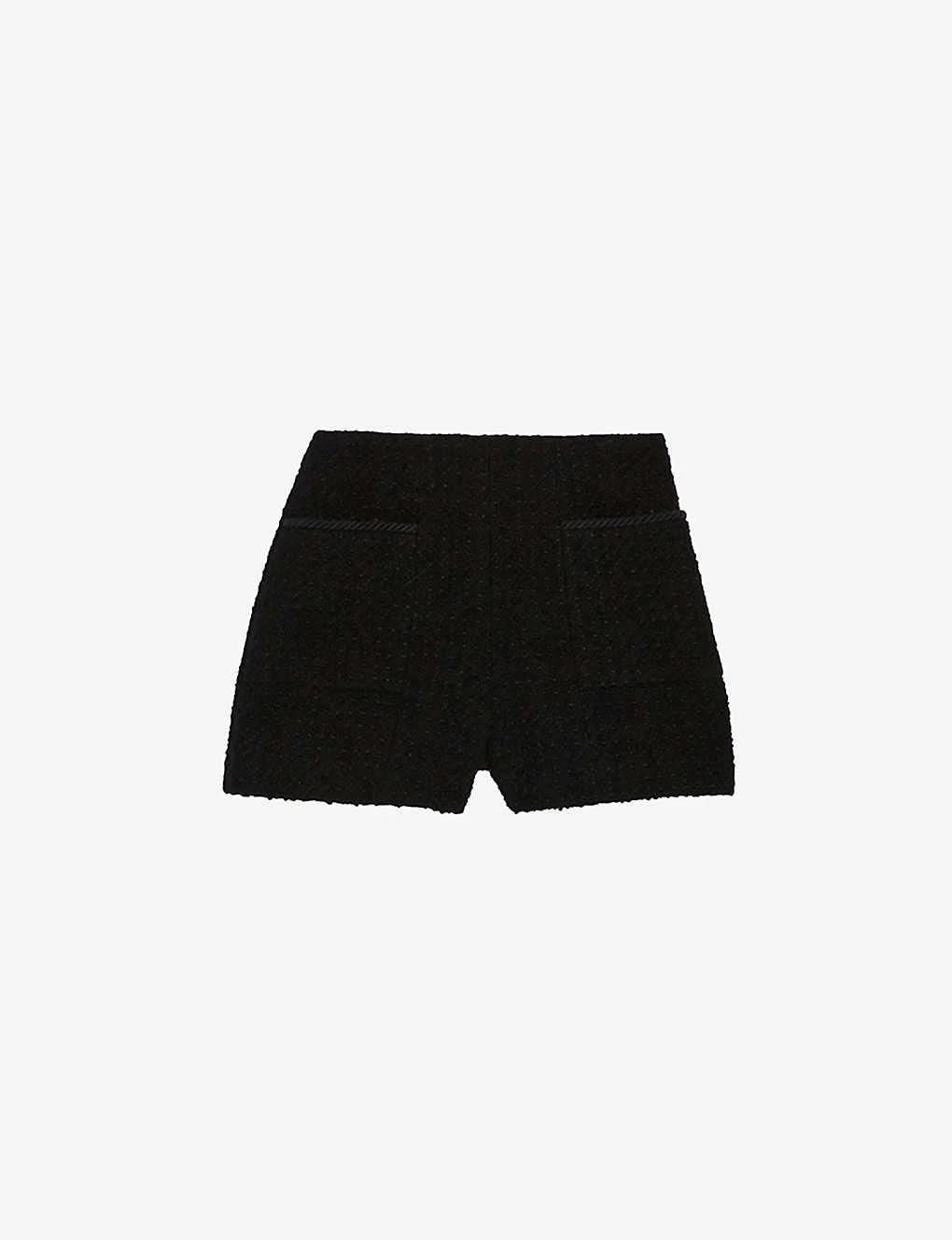 CLAUDIE PIERLOT Elga Braided-trim Tweed Shorts 1 CLAUDIE PIERLOT Elga Braided-trim Tweed Shorts