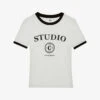 CLAUDIE PIERLOT Logo-print Cotton-blend T-shirt