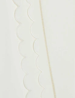 CLAUDIE PIERLOT Tupal Scalloped Trim Cotton-blend T Shirt 9 CLAUDIE PIERLOT Tupal Scalloped Trim Cotton-blend T Shirt -Reiss Shop R04103378 NATURELS ALT04