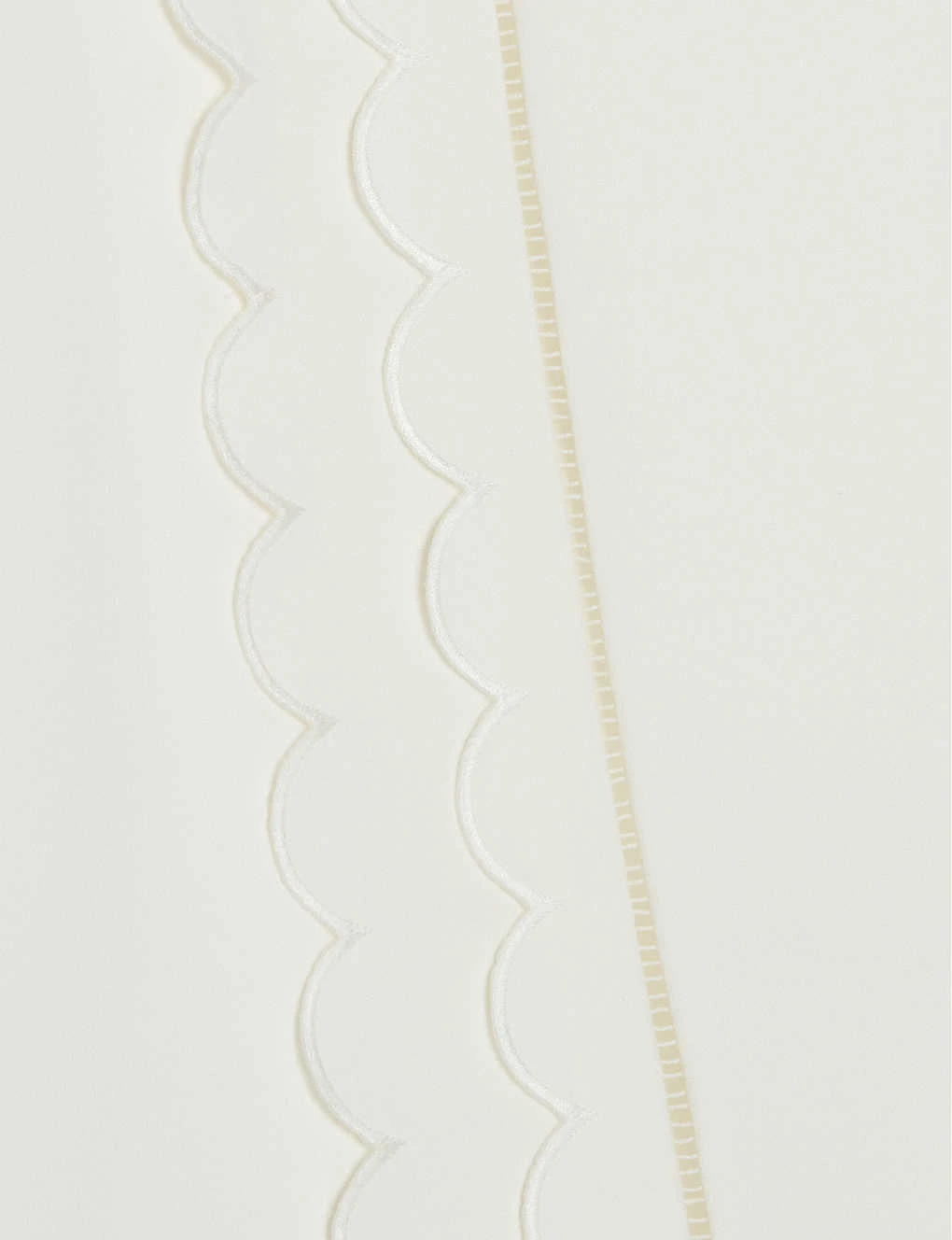 CLAUDIE PIERLOT Tupal Scalloped Trim Cotton-blend T Shirt 5 CLAUDIE PIERLOT Tupal Scalloped Trim Cotton-blend T Shirt - Image 5