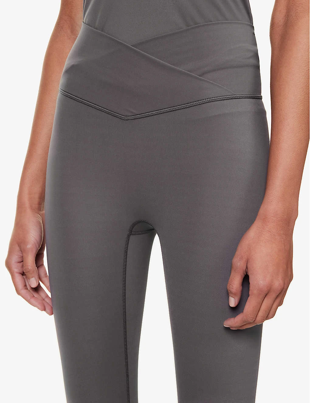 Ultimate Wrap-over High-rise Stretch-jersey Leggings 5 Ultimate Wrap-over High-rise Stretch-jersey Leggings - Image 5