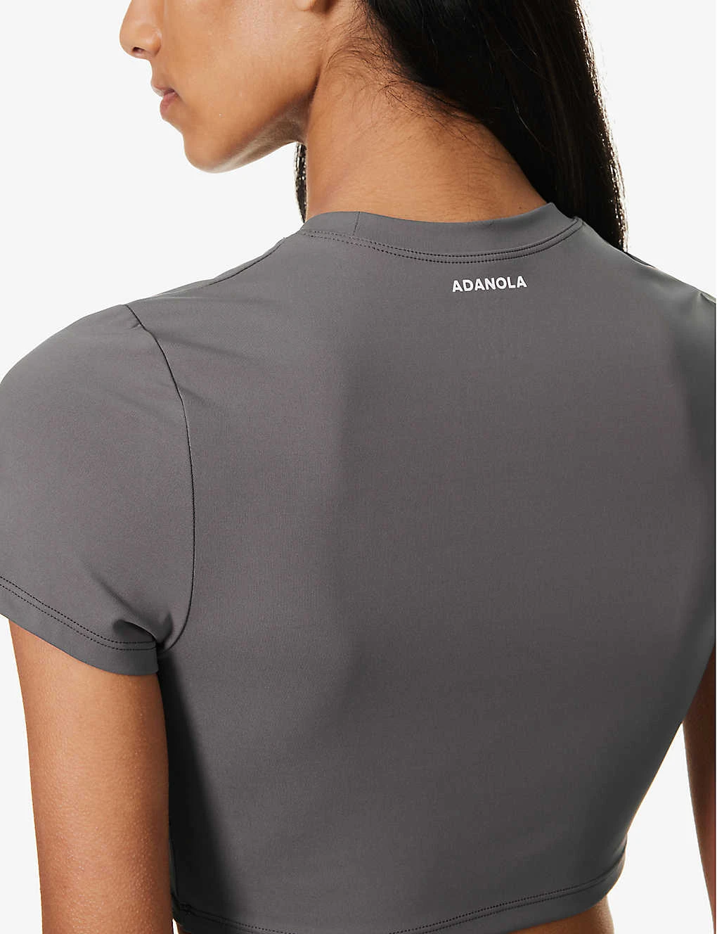 Fitted Cropped Stretch-woven T-shirt 5 Fitted Cropped Stretch-woven T-shirt - Image 5