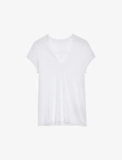 Zadig & Voltaire Story Floral And Skull Cotton T-shirt