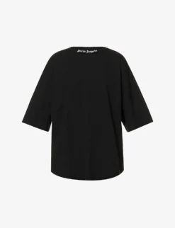 Palm Angels Oversized Logo-print Cotton-jersey T-shirt