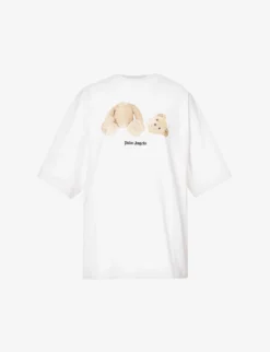 Palm Angels Bear-print Cotton-jersey T-shirt