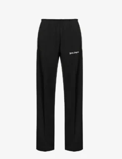 Palm Angels Contrast-trim Brand-print Woven Jogging Bottoms