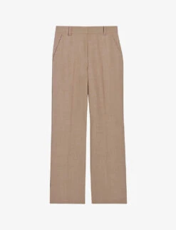 CLAUDIE PIERLOT Flared Boot-cut High-rise Stretch-woven Trousers