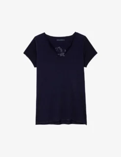 Zadig & Voltaire Graphic-print Cotton-jersey T-shirt