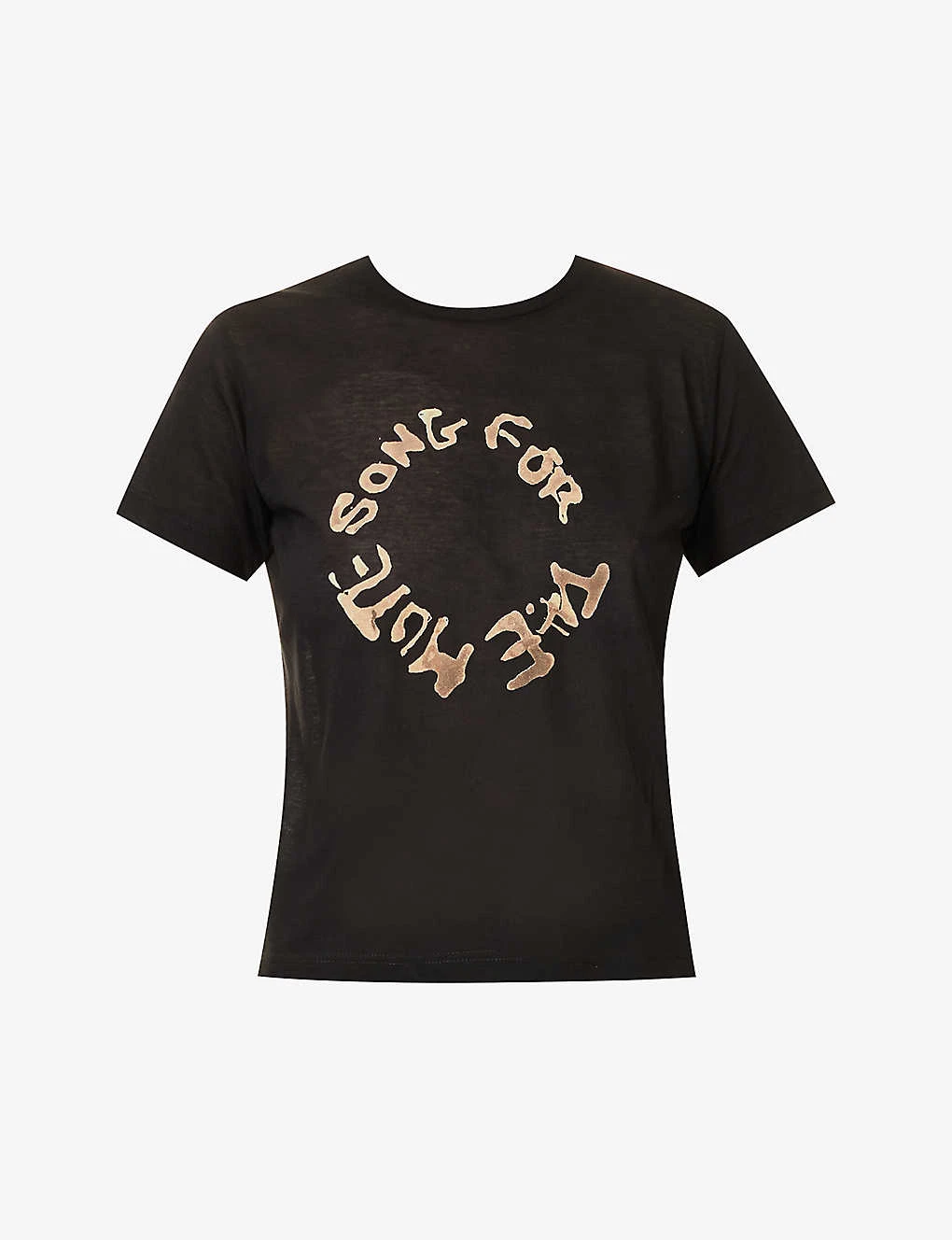 Logo Graphic-print Cotton And Silk-blend T-shirt 1 Logo Graphic-print Cotton And Silk-blend T-shirt