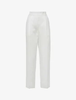 Reiss Shae Taper Tapered-leg High-rise Woven Trousers