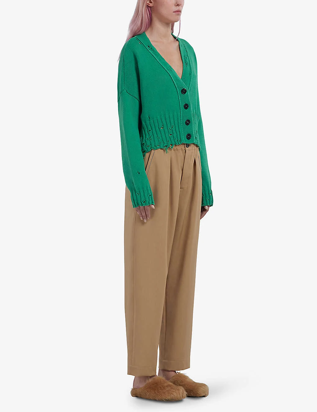 Marni Mid-rise Tapered-leg Wool Trousers 2 Marni Mid-rise Tapered-leg Wool Trousers - Image 2