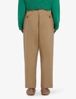 Marni Mid-rise Tapered-leg Wool Trousers 8 Marni Mid-rise Tapered-leg Wool Trousers -Reiss Shop R04110574 DIJON ALT03