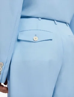 Marni Pleated Wide-leg High-rise Virgin-wool Trousers -Reiss Shop R04110576 ARCTIC ALT04